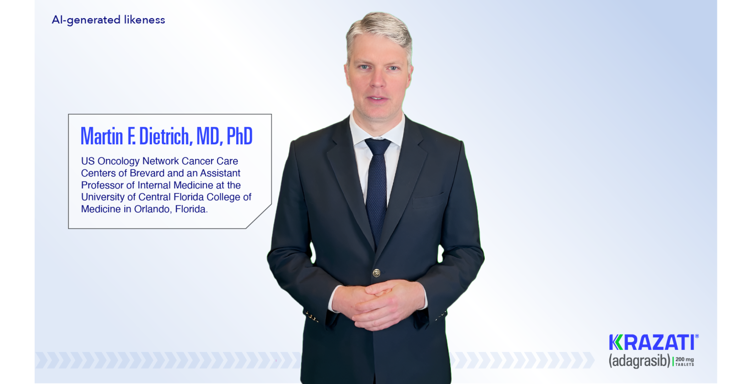 Expert perspective on KRAZATI® (adagrasib) Dr. Martin Dietrick, AI video